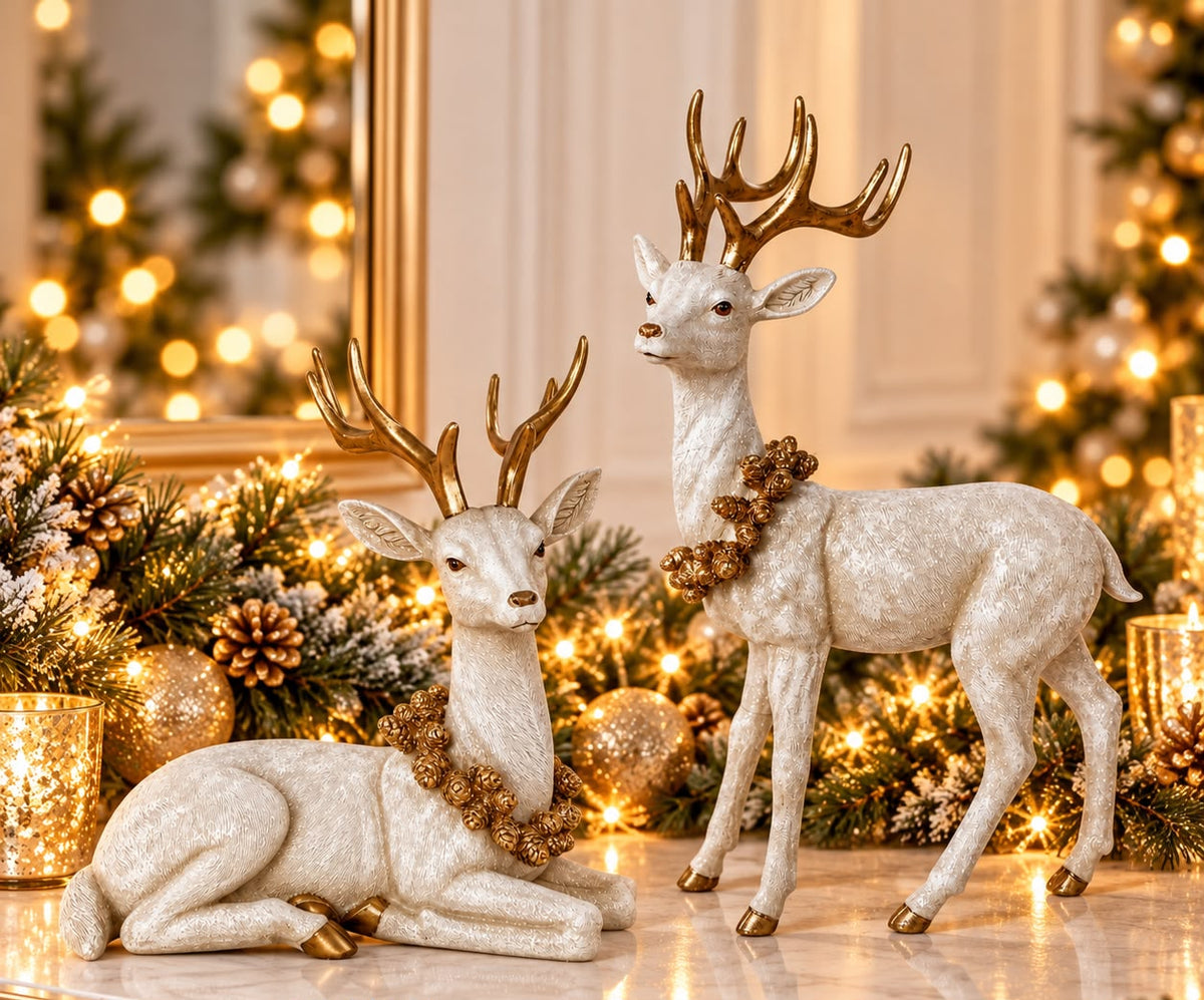Renos Decorativos Navideños set x 2