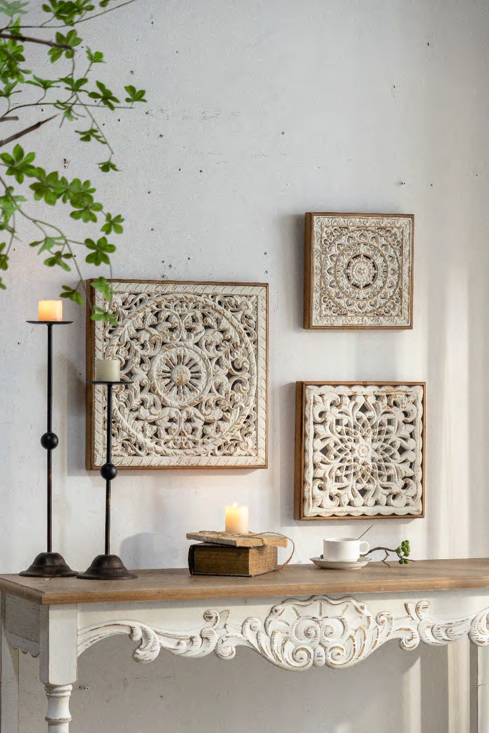 Set Mandala Madera X3