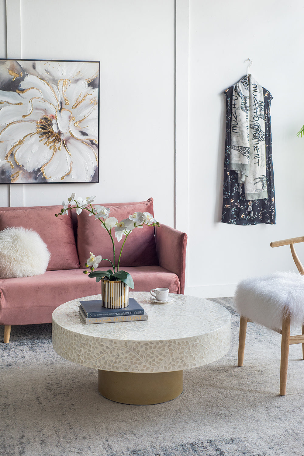 Mesa de Centro Diseño Capiz 41 x 89 x 89cm