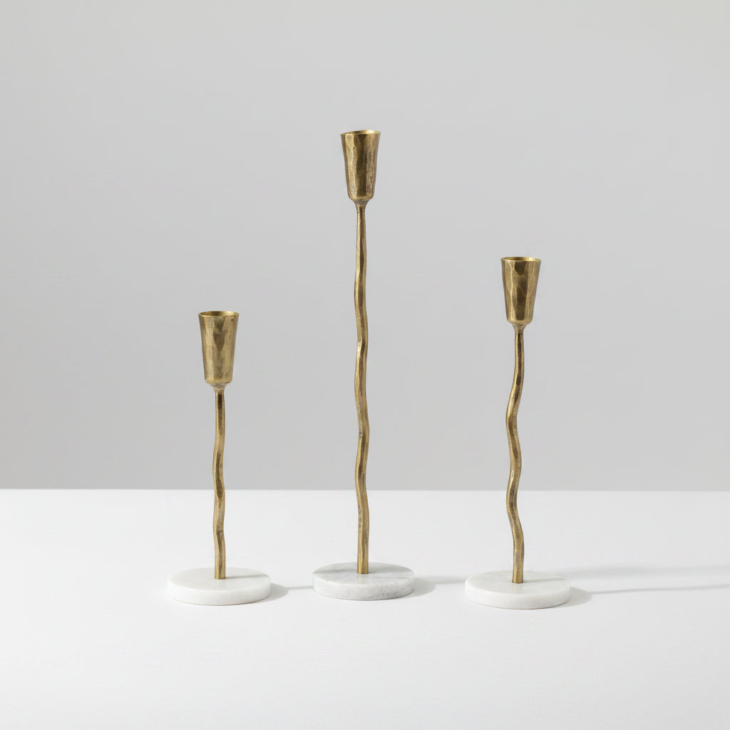 Set de candelabros x3