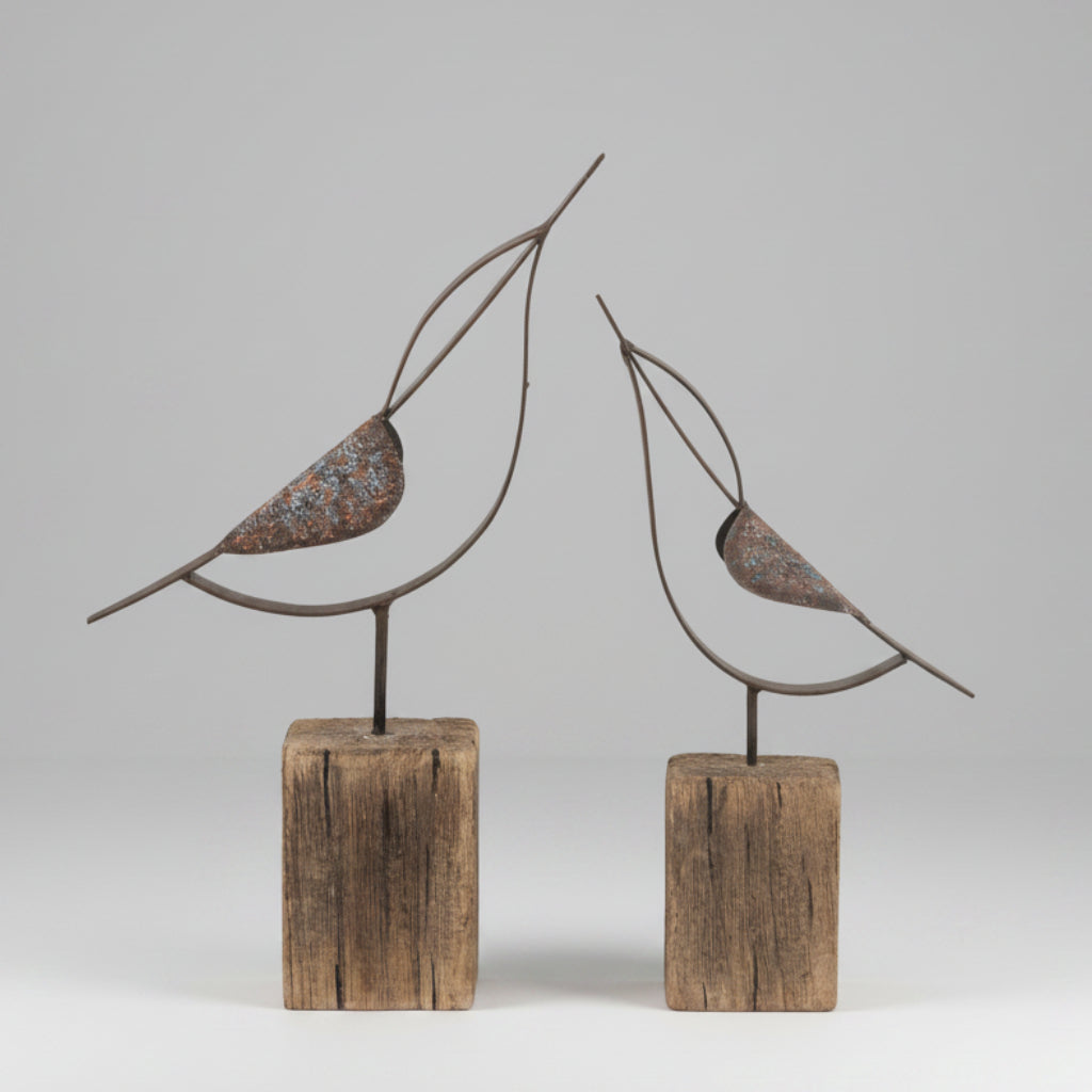 Set Pájaro Parado 7.5x2x13 Cm - 5.5x1.5x10.5 Cm