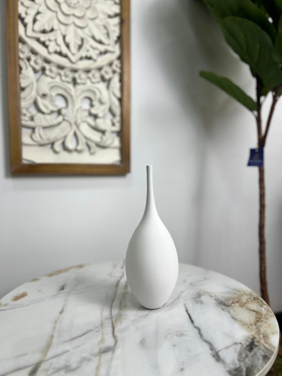 Florero Bomba Blanco - Pequeño