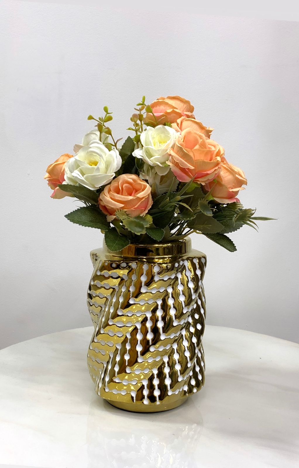 Florero Dorado 20 Cm