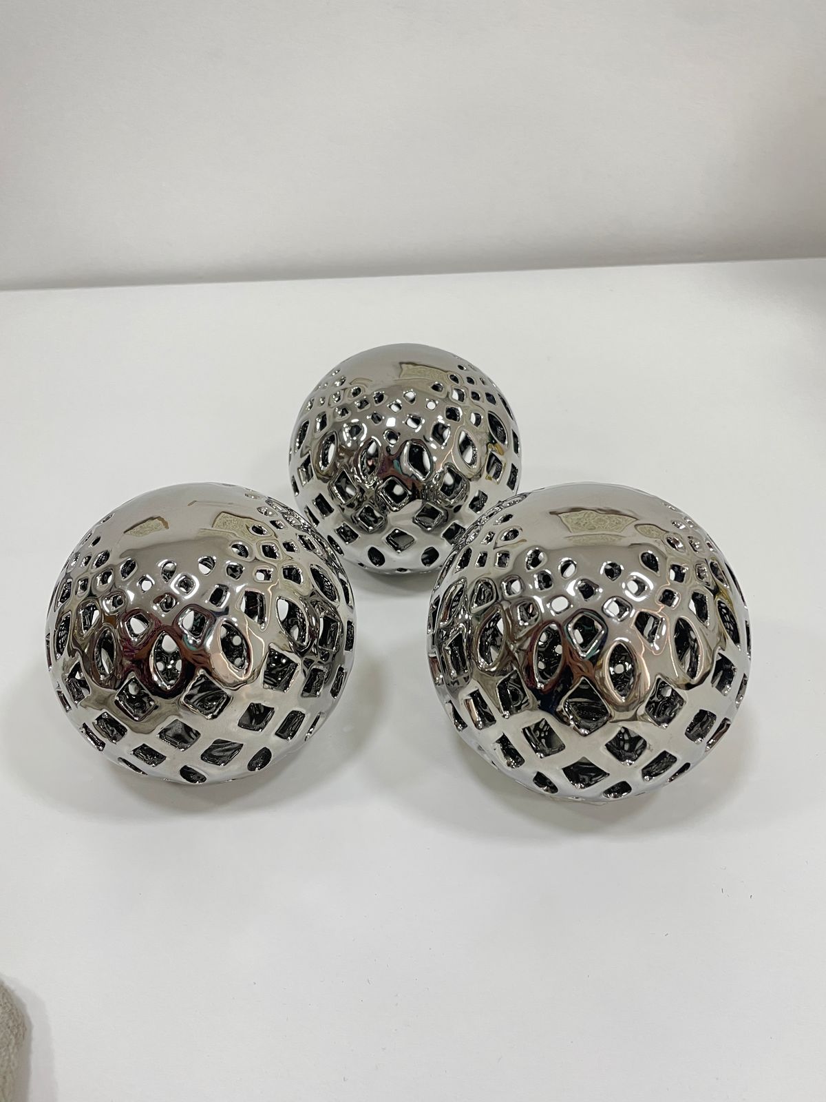 Centro de Mesa Plateado - Pequeño