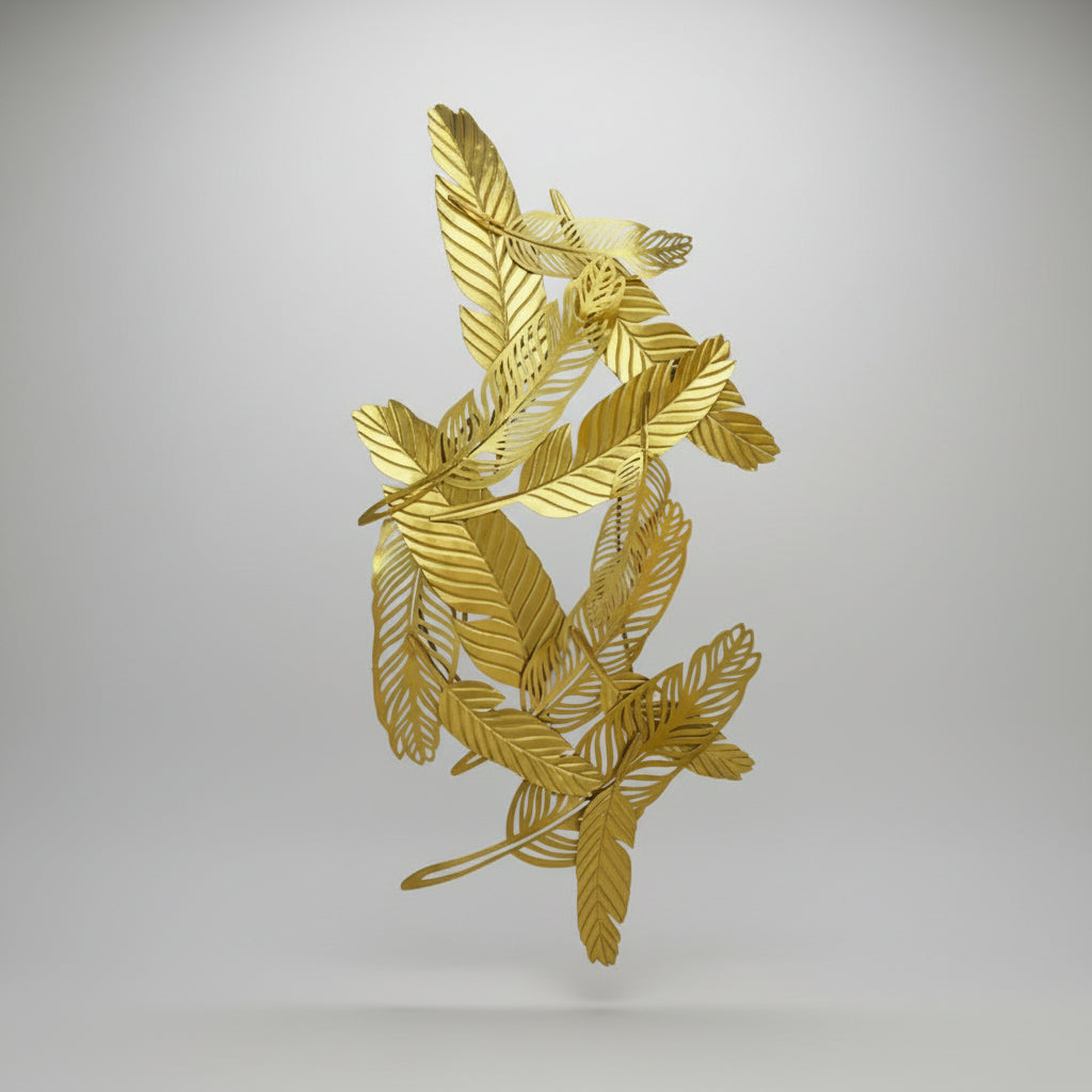 Aplique Hojas Dorado