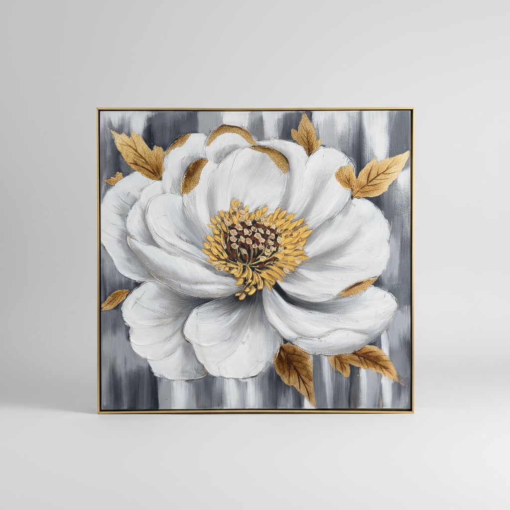 Cuadro Floral 100x100x3.5 Cm