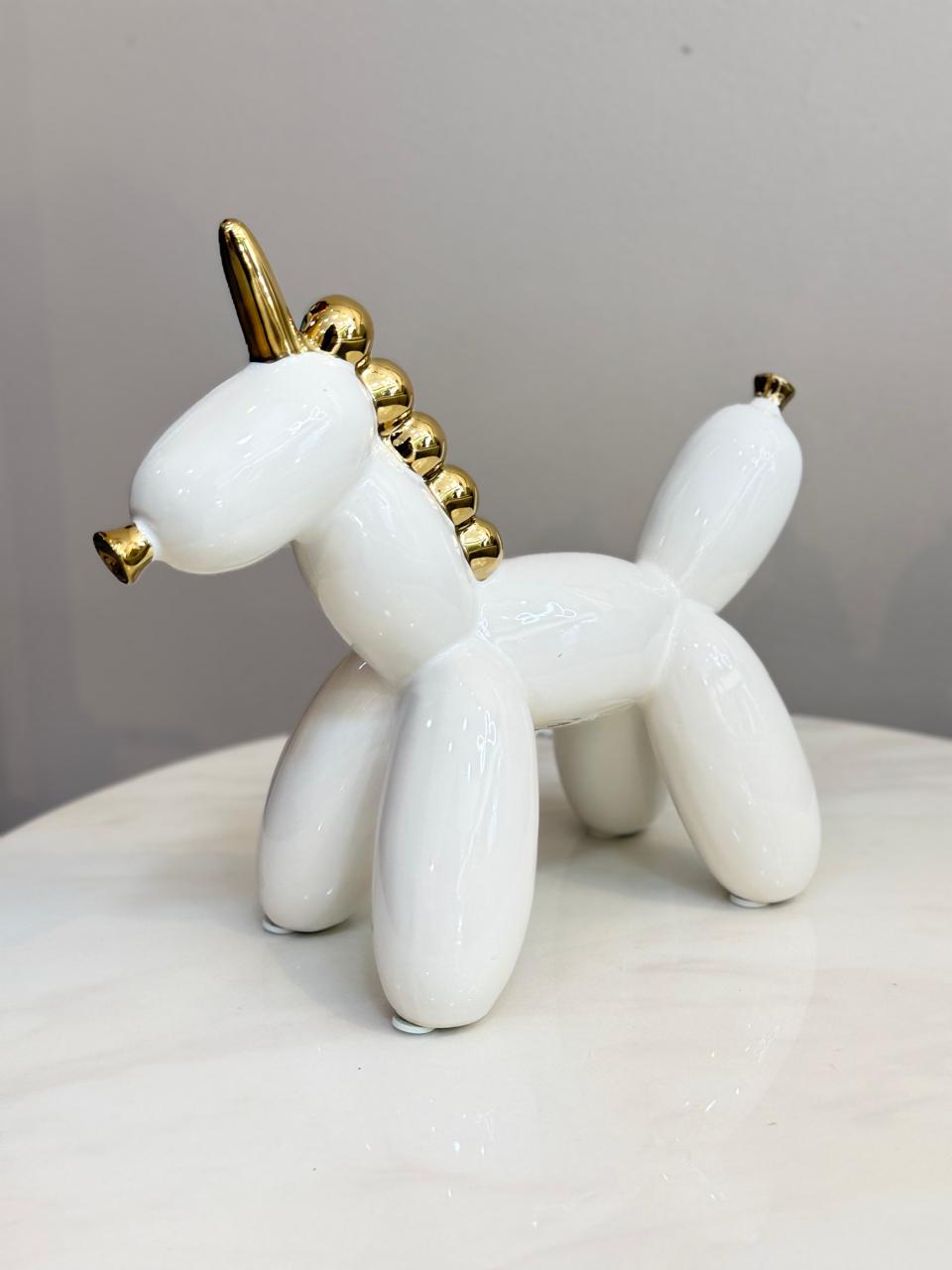 Unicornio Blanco/Dorado