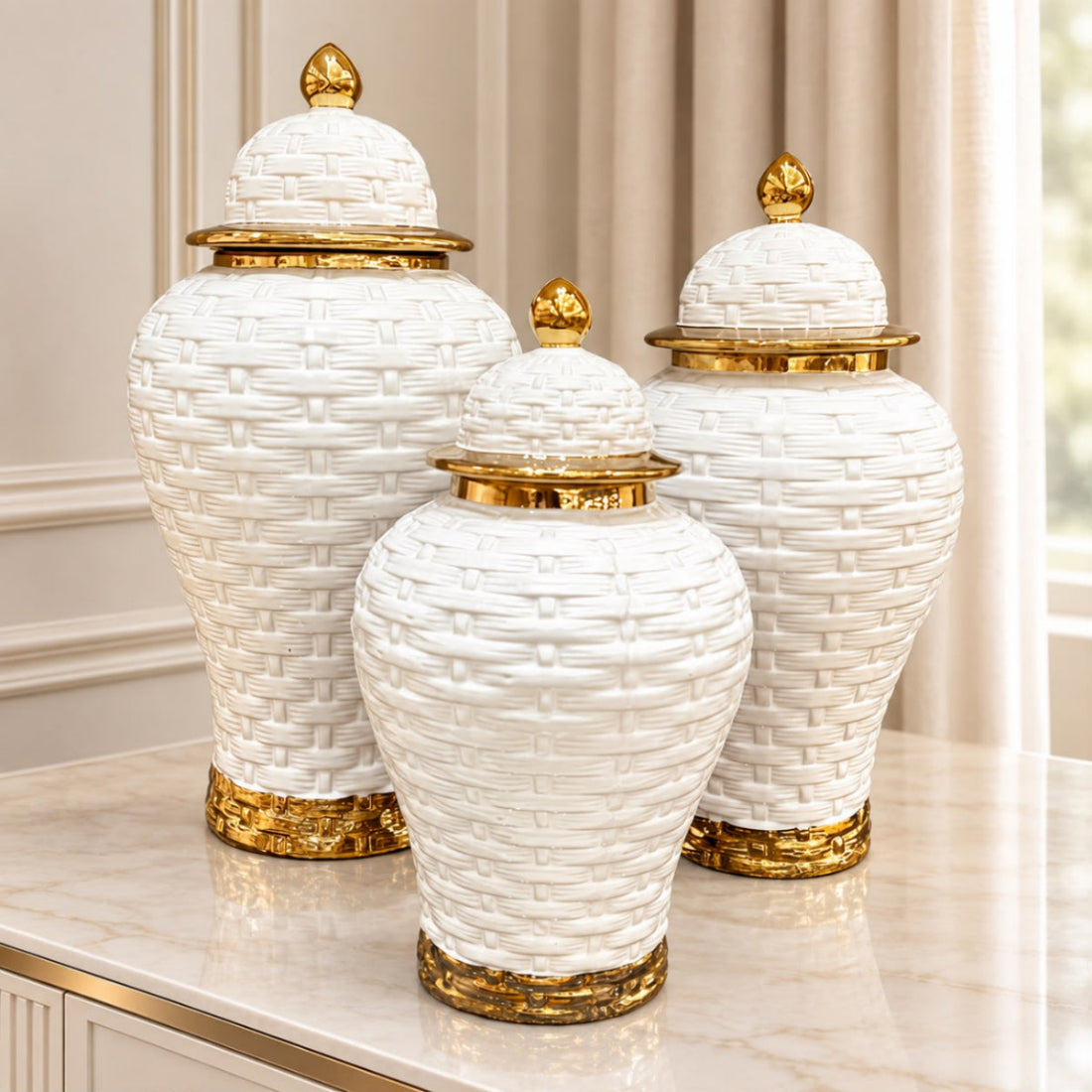 Set Anfora x 3 42cm 37cm , 31cm