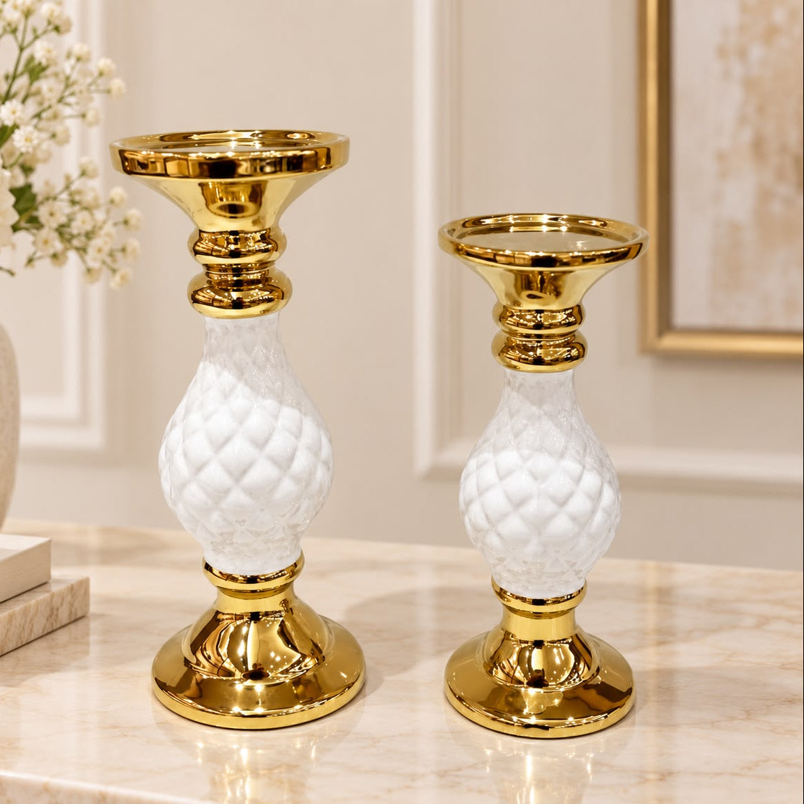 Jgo Candelabro x 2 30 cm- 25 cm