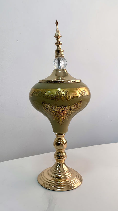 Anforas Doradas Arabesco 51Cm y 45 Cm