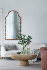 Mesa de Centro Ovalada 100% en Magnesio 38.1 x 91.4 x 61cm