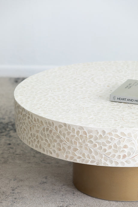 Mesa de Centro Diseño Capiz 41 x 89 x 89cm