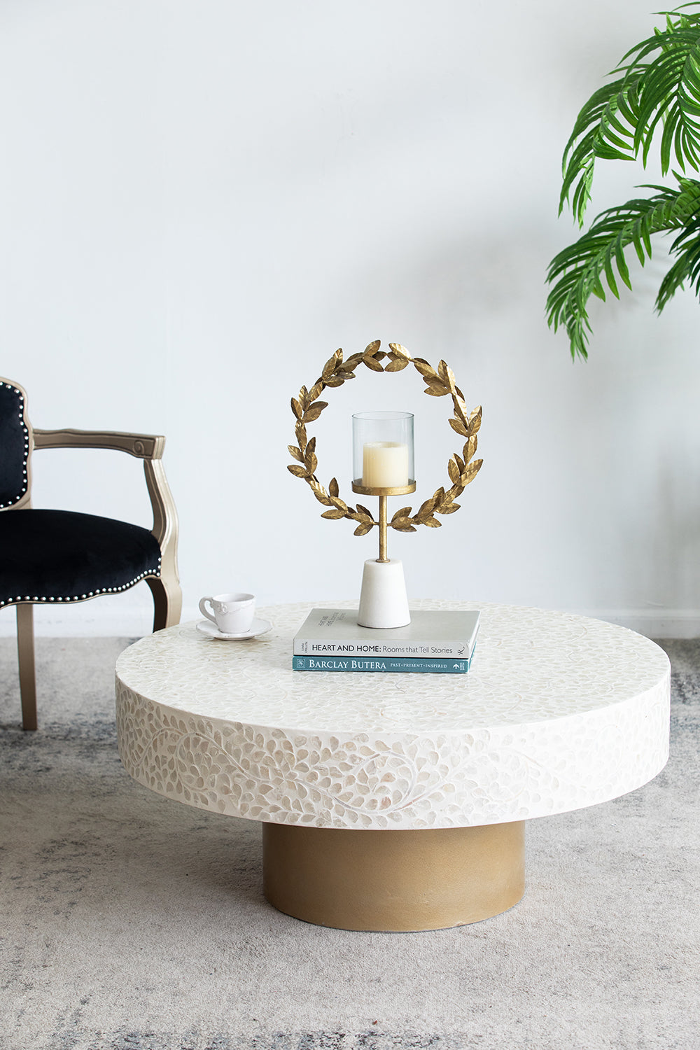 Mesa de Centro Diseño Capiz 41 x 89 x 89cm