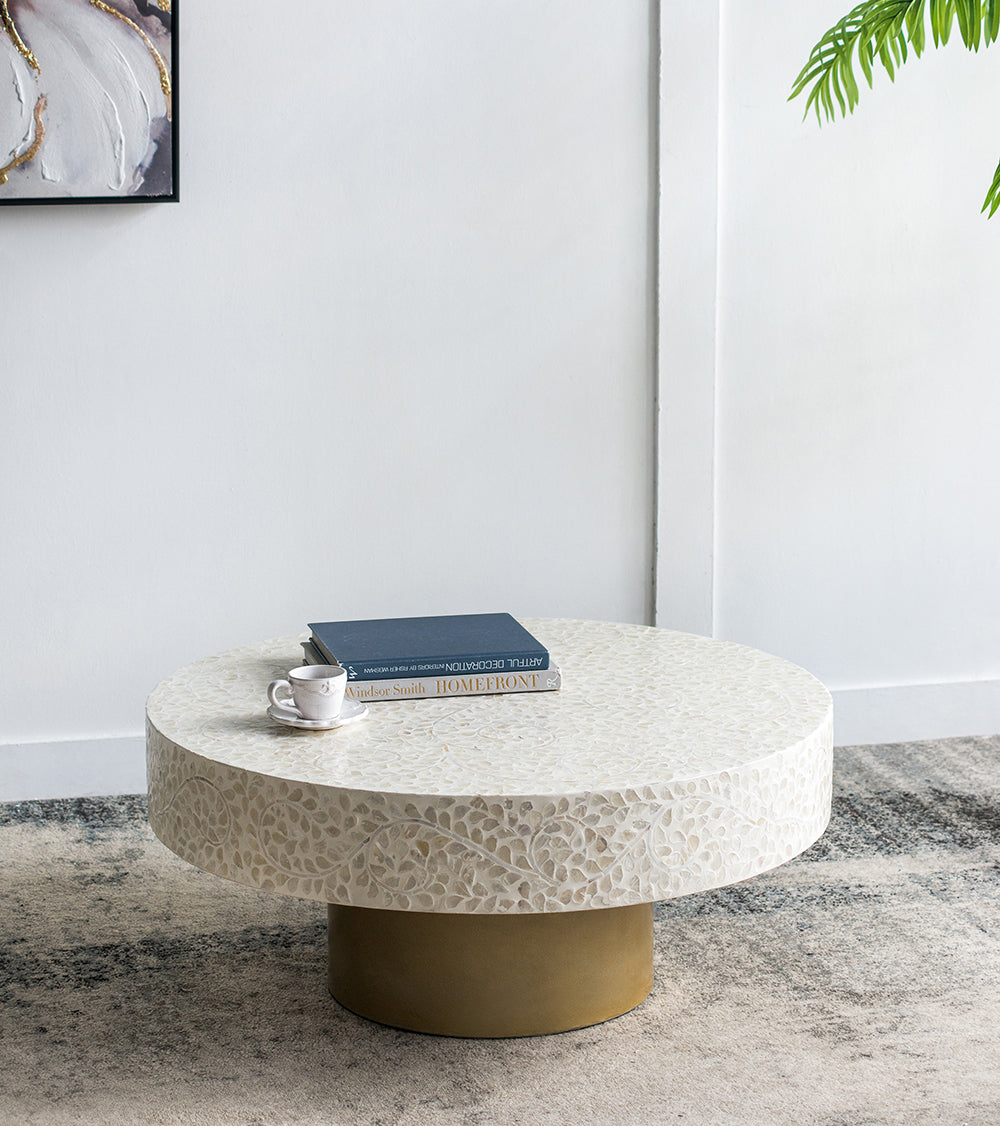 Mesa de Centro Diseño Capiz 41 x 89 x 89cm