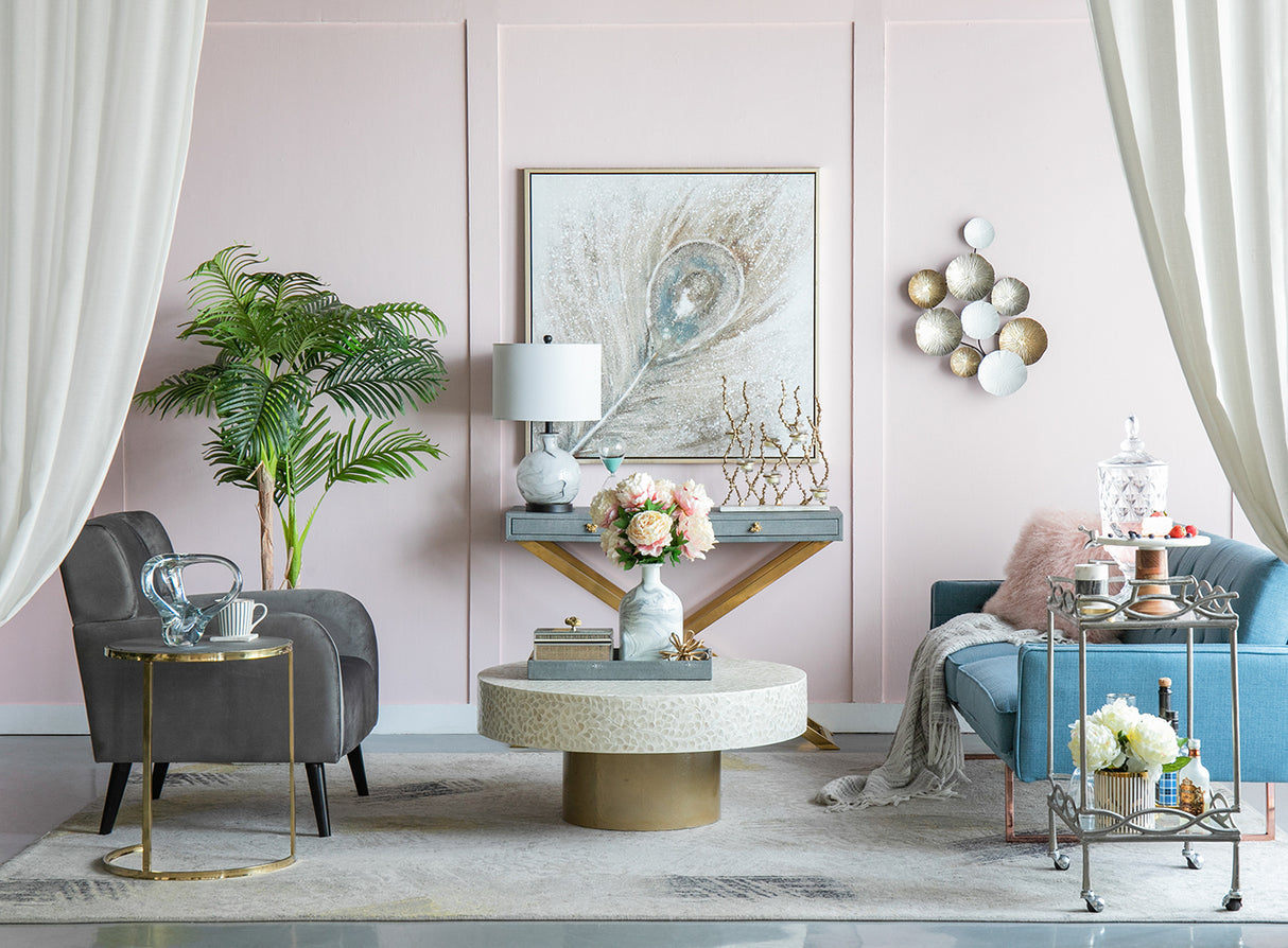 Mesa de Centro Diseño Capiz 41 x 89 x 89cm