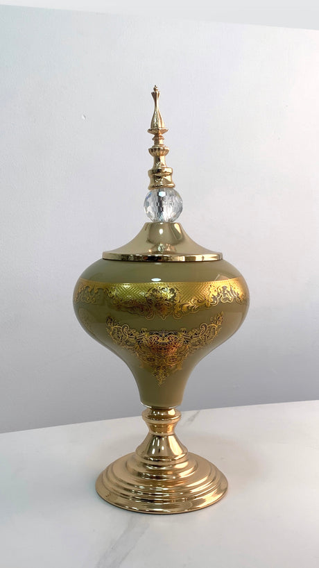 Anforas Doradas Arabesco 51Cm y 45 Cm