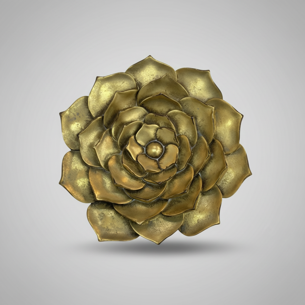 Aplique individual flor 25.5 x 3.5 x 25.5 cm