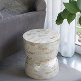 Mesa Auxiliar Decorativa Capiz 46 x 36 x 36cm
