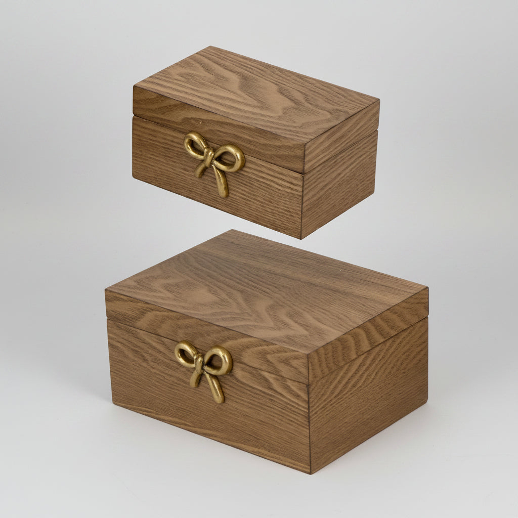 Set Caja de Madera 8x6x4 Cm - 6.3x3.7x3 Cm