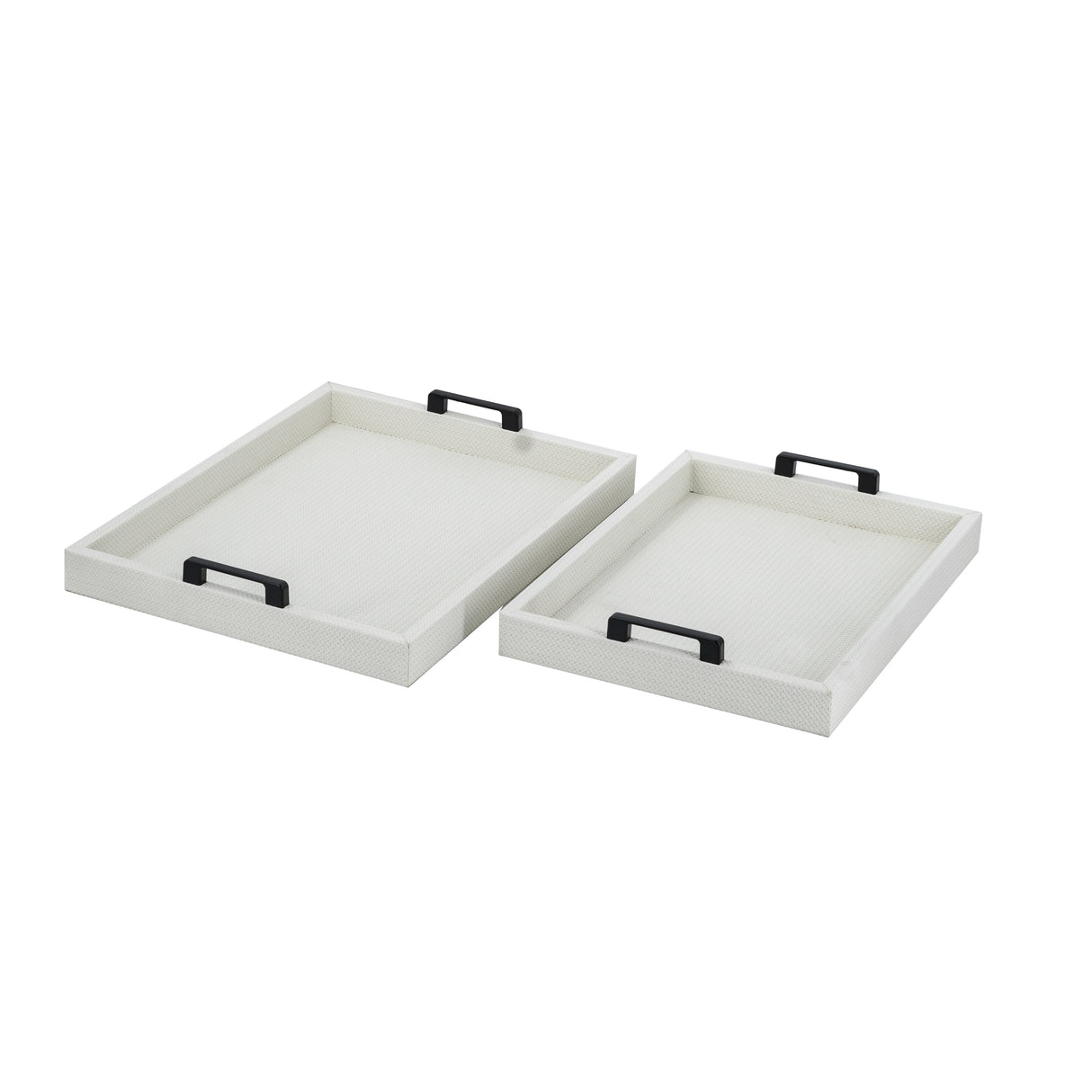 Set de Bandejas Decorativas 18x14x2.5 Cm - 15.5x12x2.5 Cm