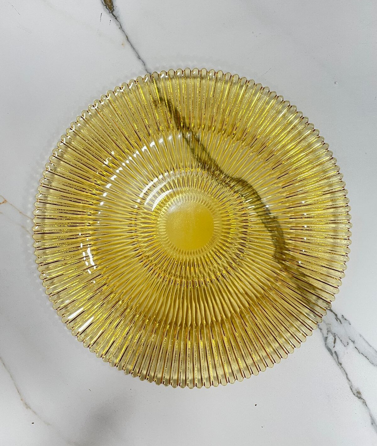 Plato Base Ambar Vidrio