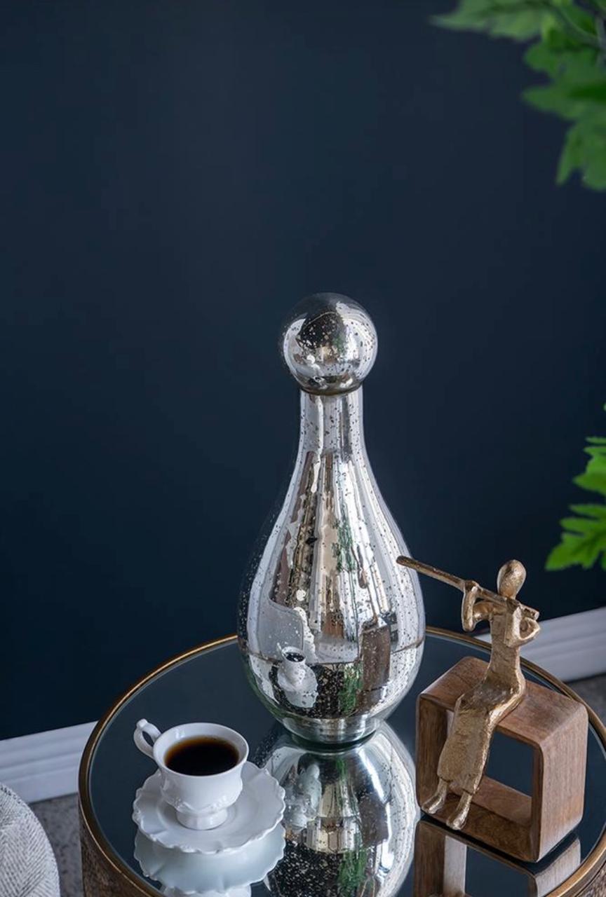 Botella Vintage Plateada