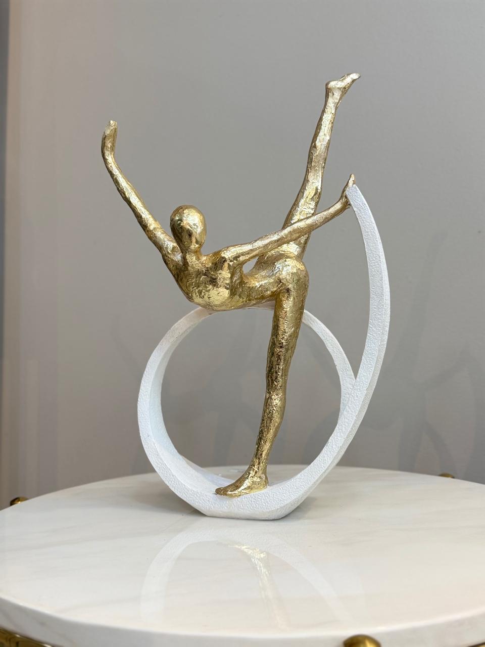 Bailarina Blanco/Dorado