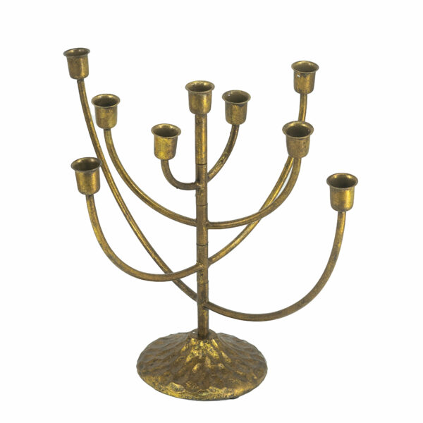 Candelabro 9 Velas Dorado - Image 3