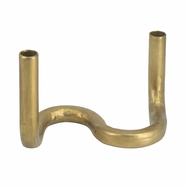 Candelabro 2 Velas Dorado - Image 3