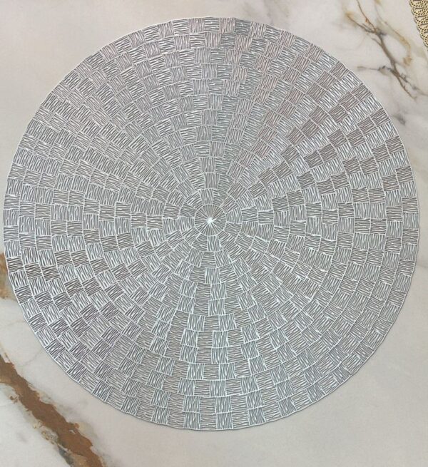 Individual PVC Plateado