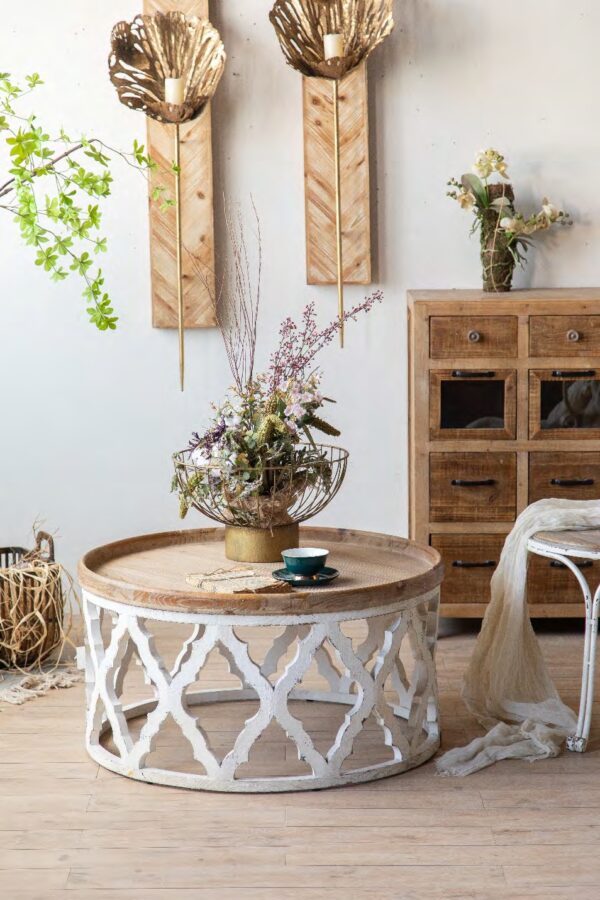 Mesa Vintage  81x81x42 Cm