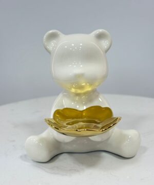 Oso Recibidor Flor Dorada